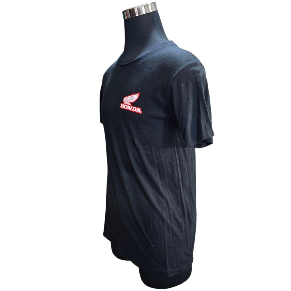 Honda Racing Team T Shirt Mens Medium Black Cotton JT Racing USA HRC Graphic Tee - Picture 3 of 7